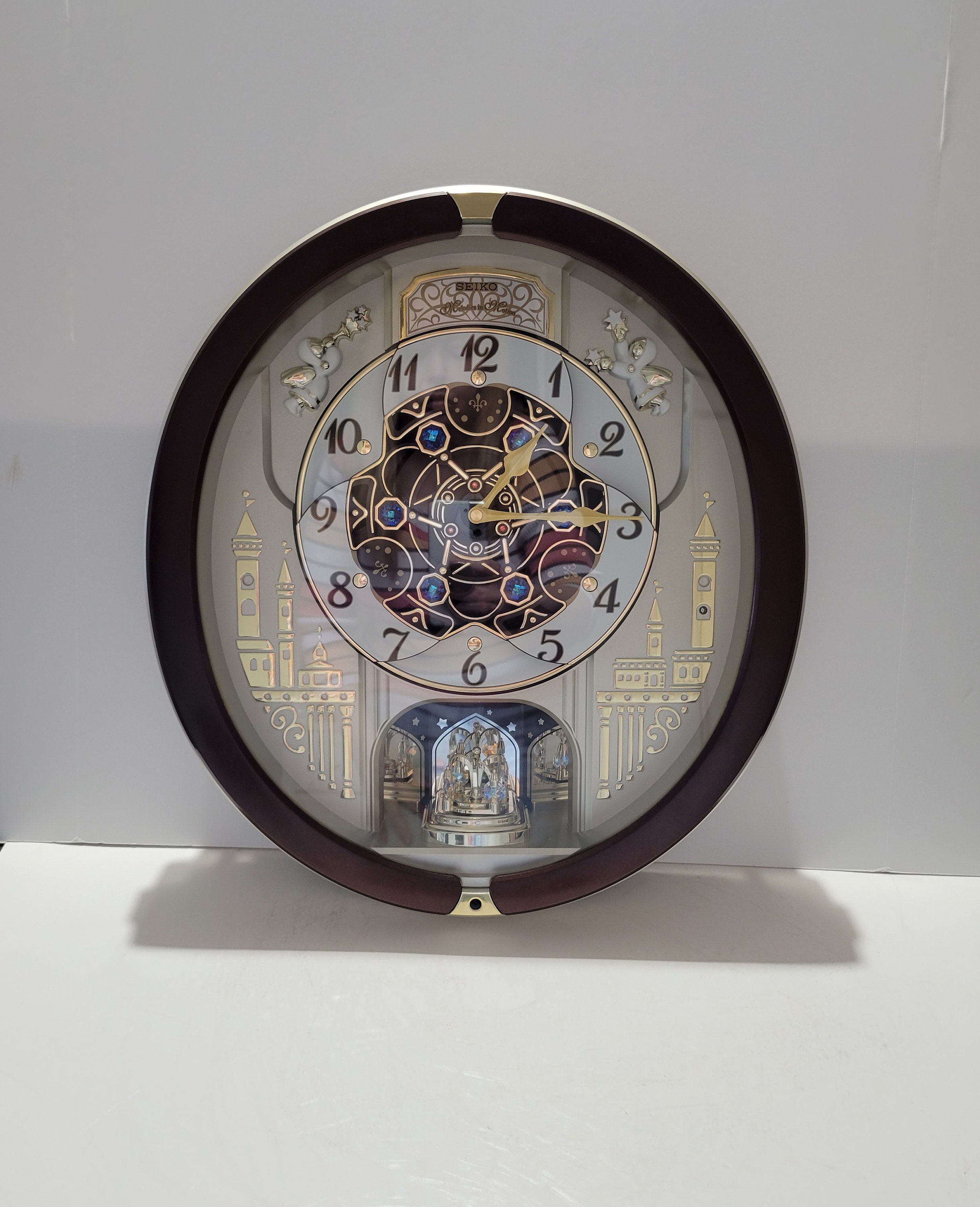 Seiko Melodies in Motion Swarovski Wall Clock QXM491BRH Plus - Etsy