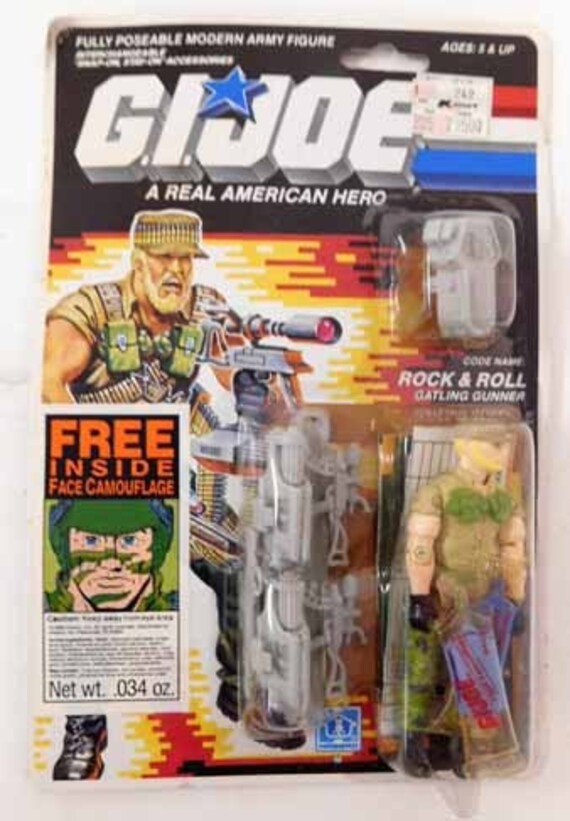 G I JOE Accessory 1989 Face Camouflage Paint Dark Brown