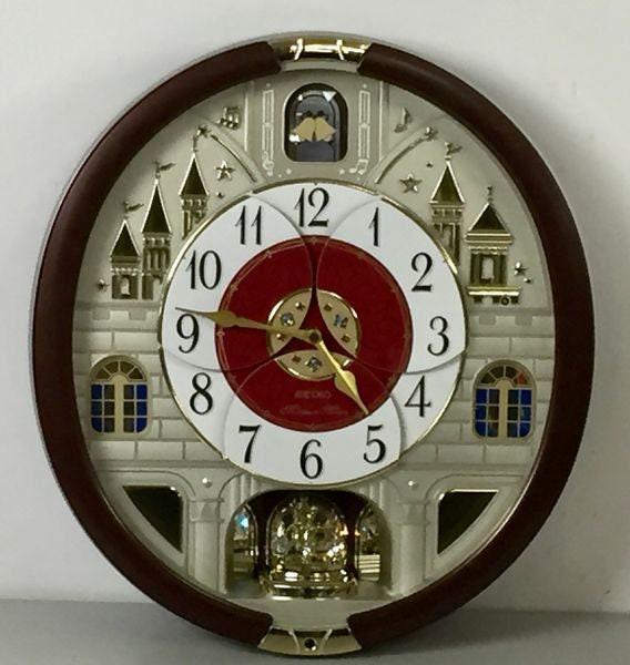 Seiko Melodies in Motion Swarovski Wall Clock QXM565BRH - Etsy