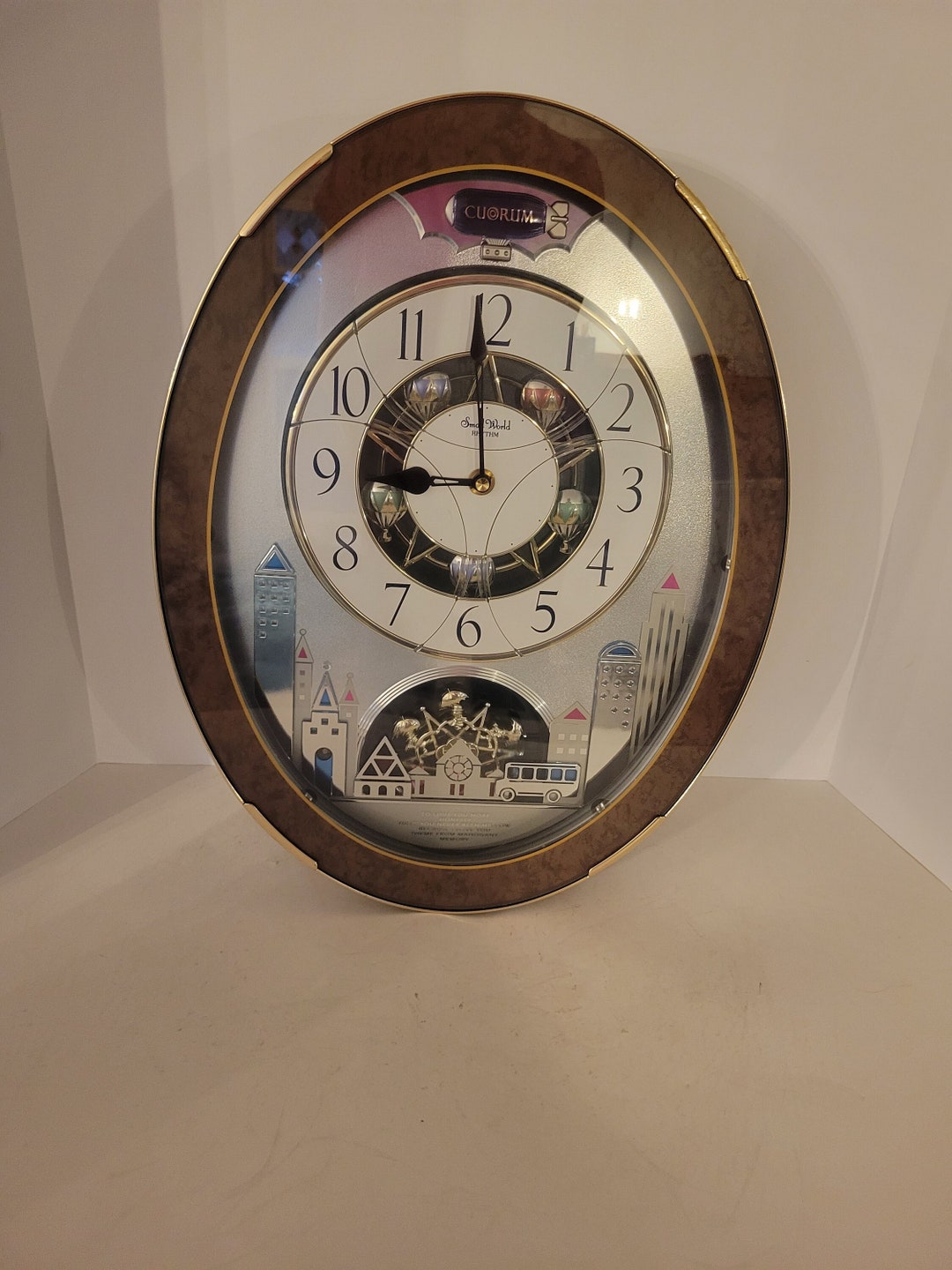 Vintage Small World Rhythm Wall Clock 4MH759 Cuorum City Etsy