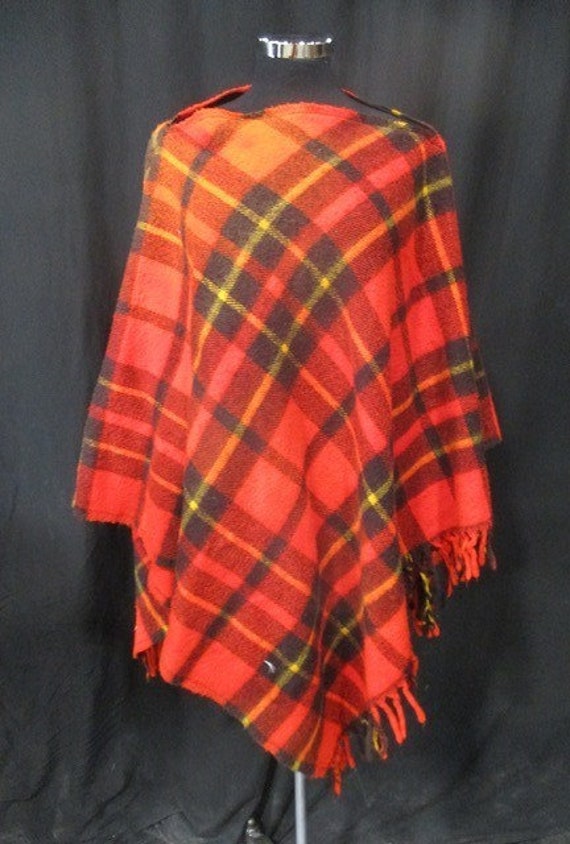 Vintage Faribo Shawl Blanket * 4 x 4 foot * Woolen