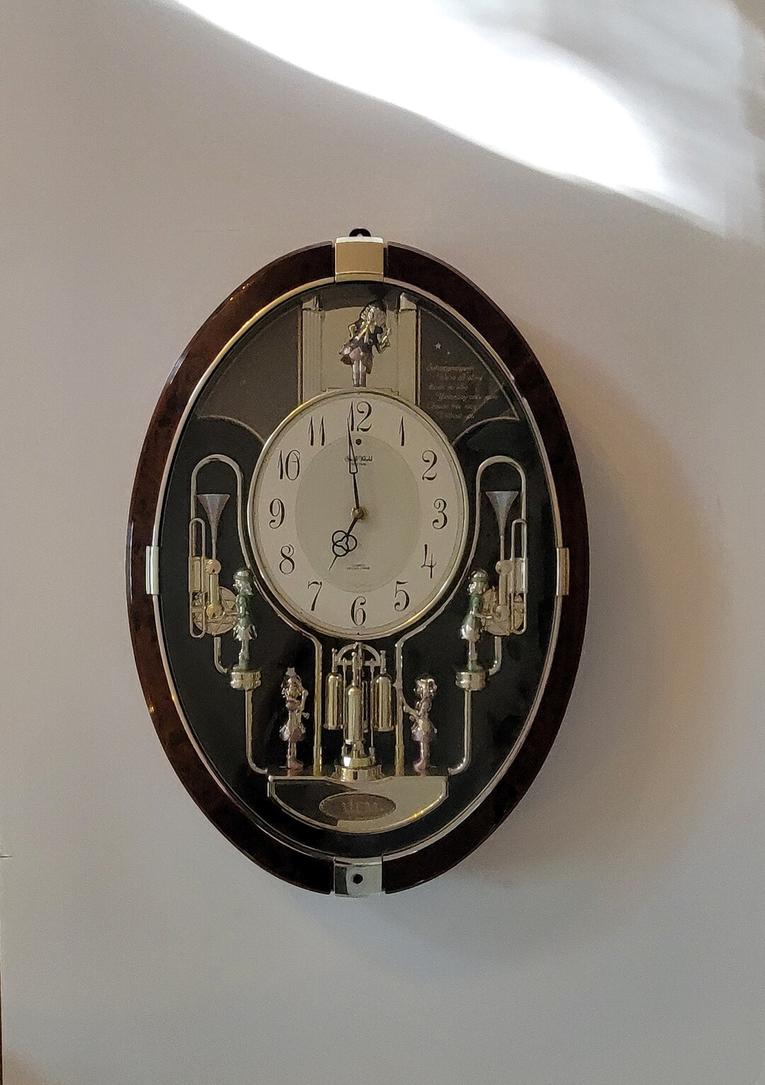 Rhythm Melodies Wall Clock Model 4MH713 Long Narrow Oval Etsy