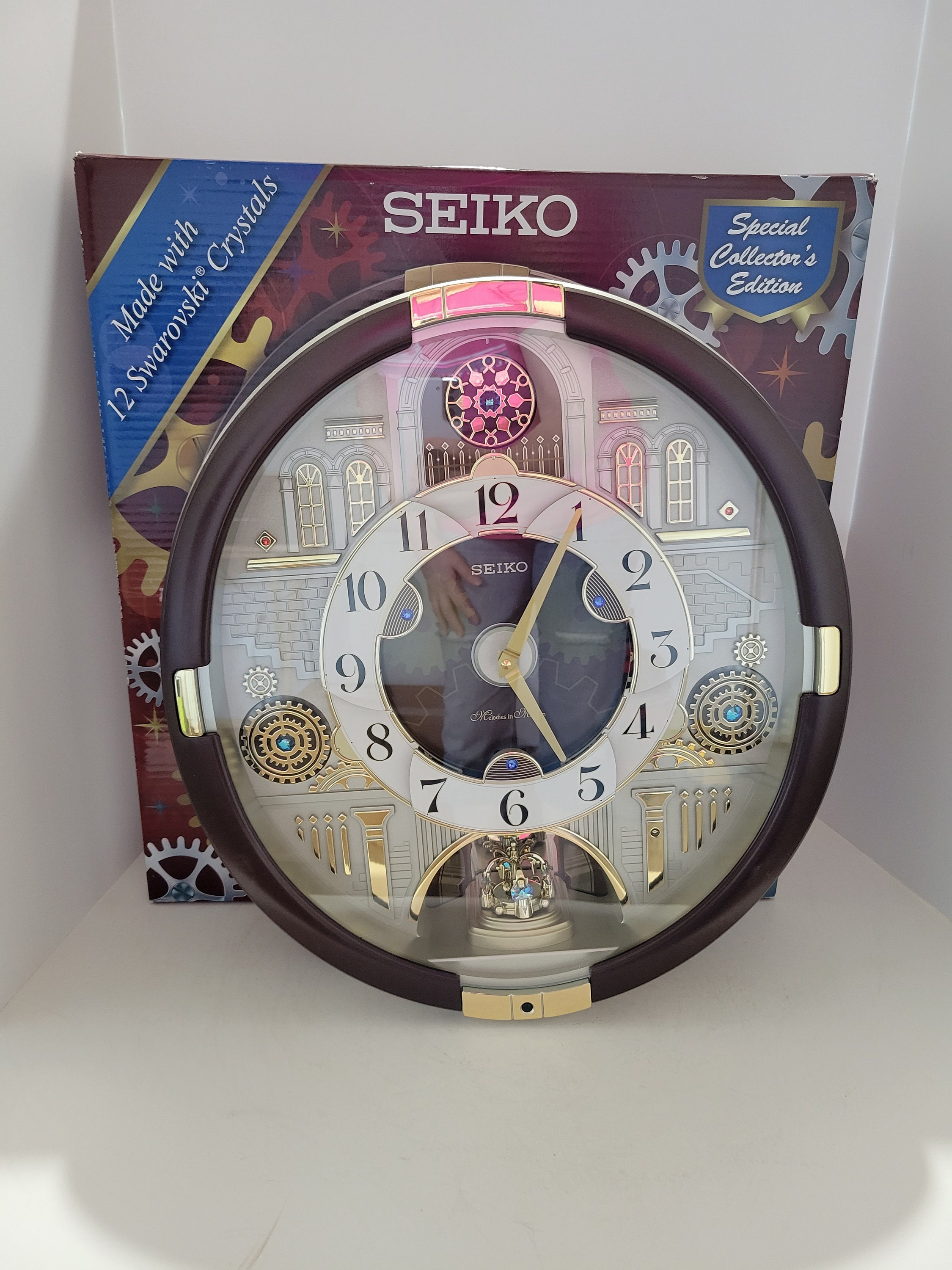 New NIB Seiko Melodies in Motion Swarovski Wall Clock - Etsy Australia