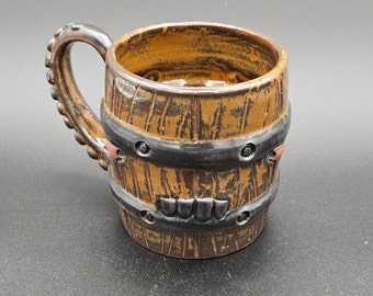 Mimic Barrel Monster Mug