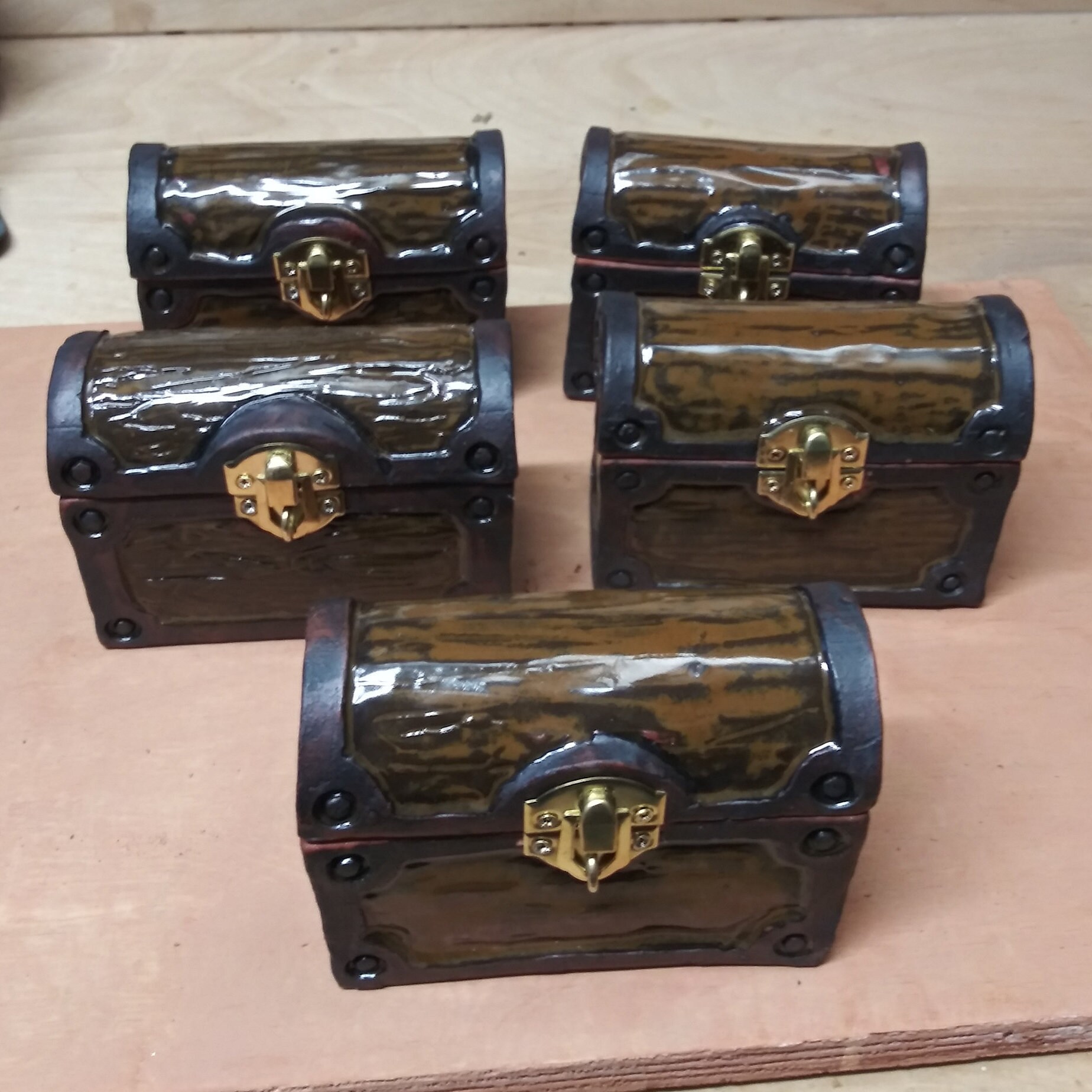 Tiny Treasure Chest with Padlock Etsy