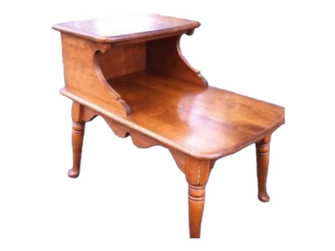 Vintage Ethan Allen Baumritter End Table Set Etsy