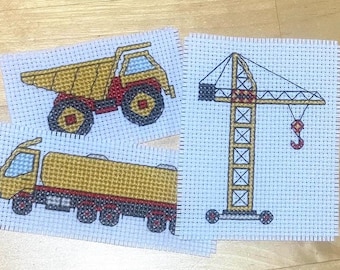 Kreuzstich Mini-Motive: Bau und Industrie
