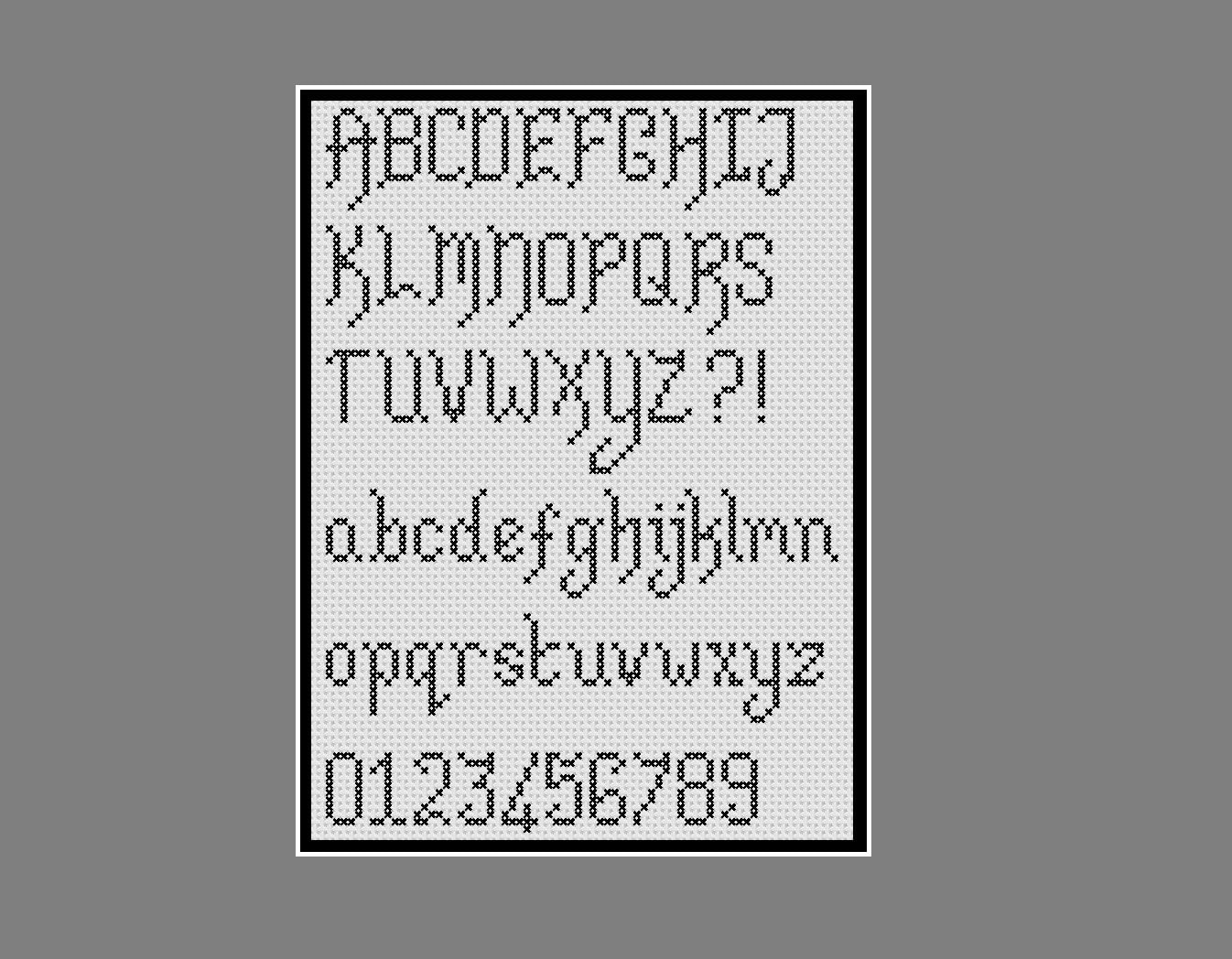 Cross Stitch Alphabets Four Complete Alphabets Etsy