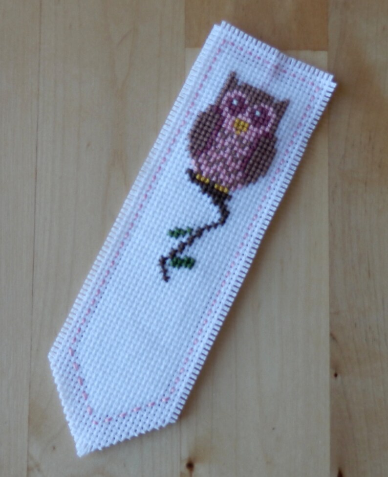 Vervaco owl birds reading bookmark cross stitch kit set2 gifts for