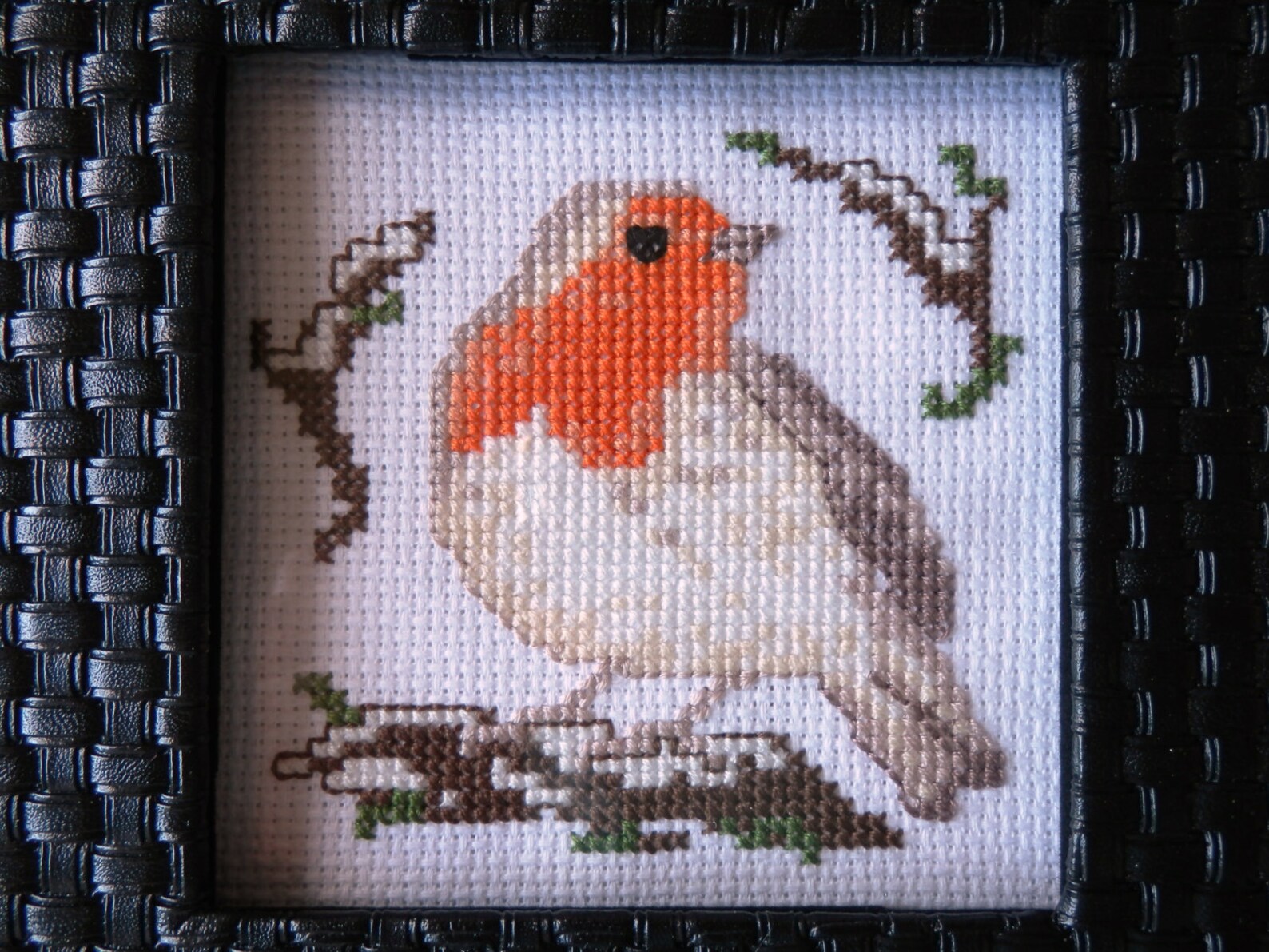 Robin cross stitch pattern garden birds series Etsy