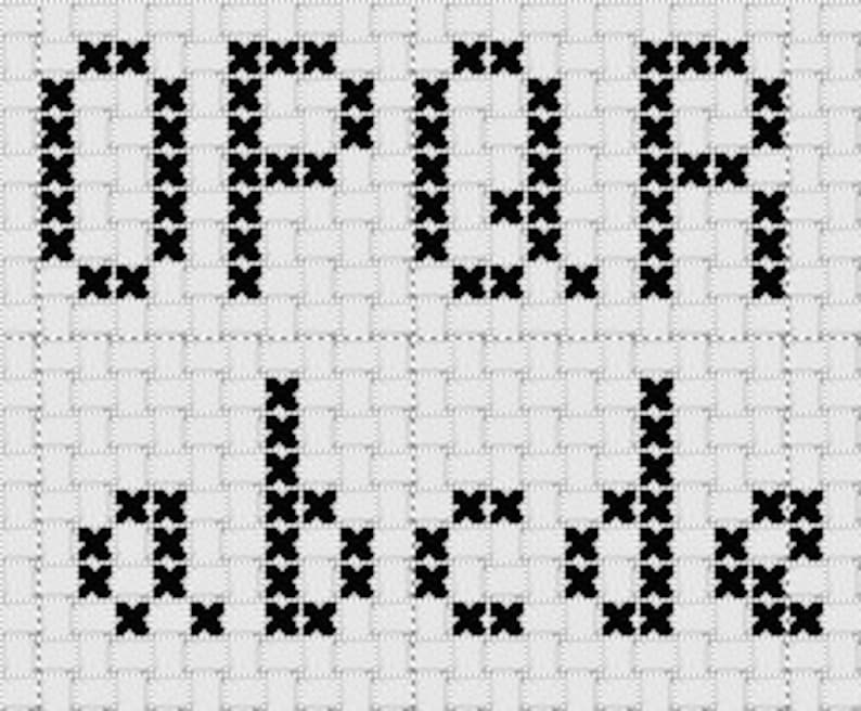 Cross Stitch Alphabets Four Complete Alphabets Etsy