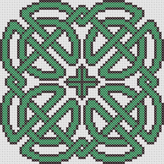 Celtic Cross Stitch Pattern Celtic Knotwork Etsy