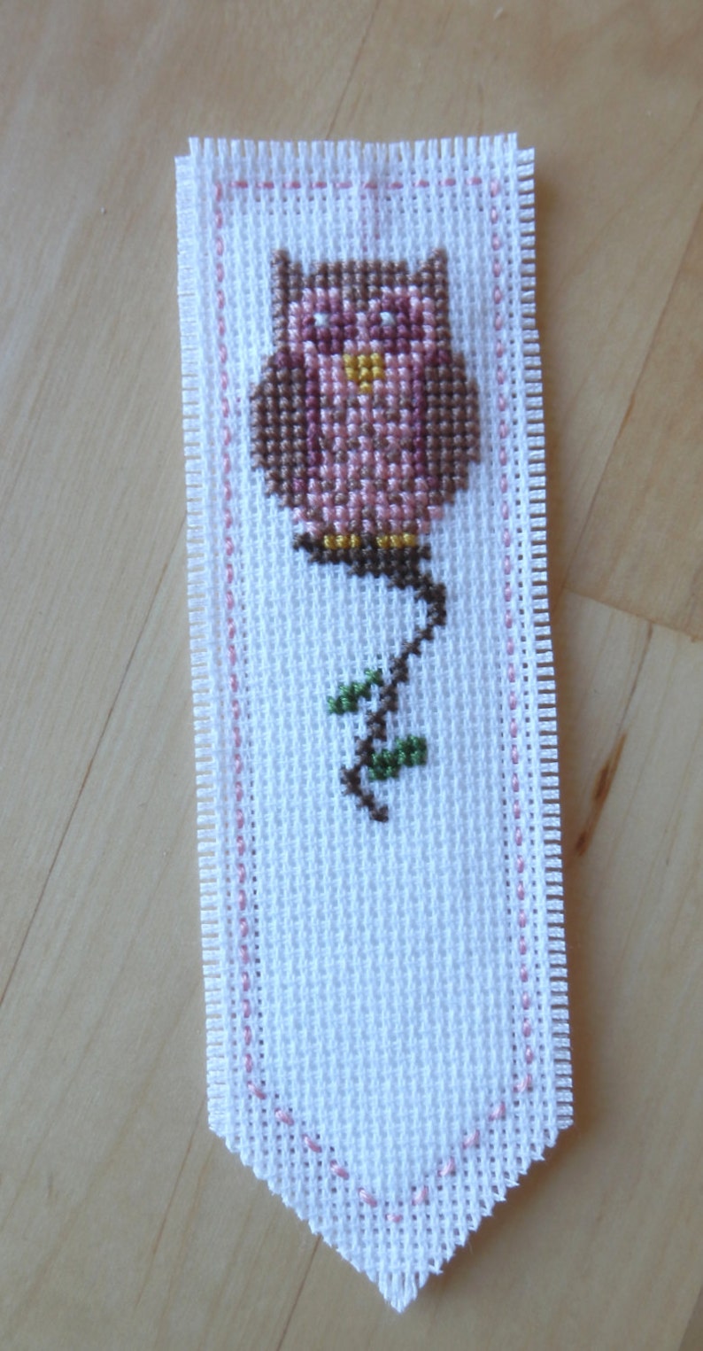 Owl cross stitch bookmark Etsy