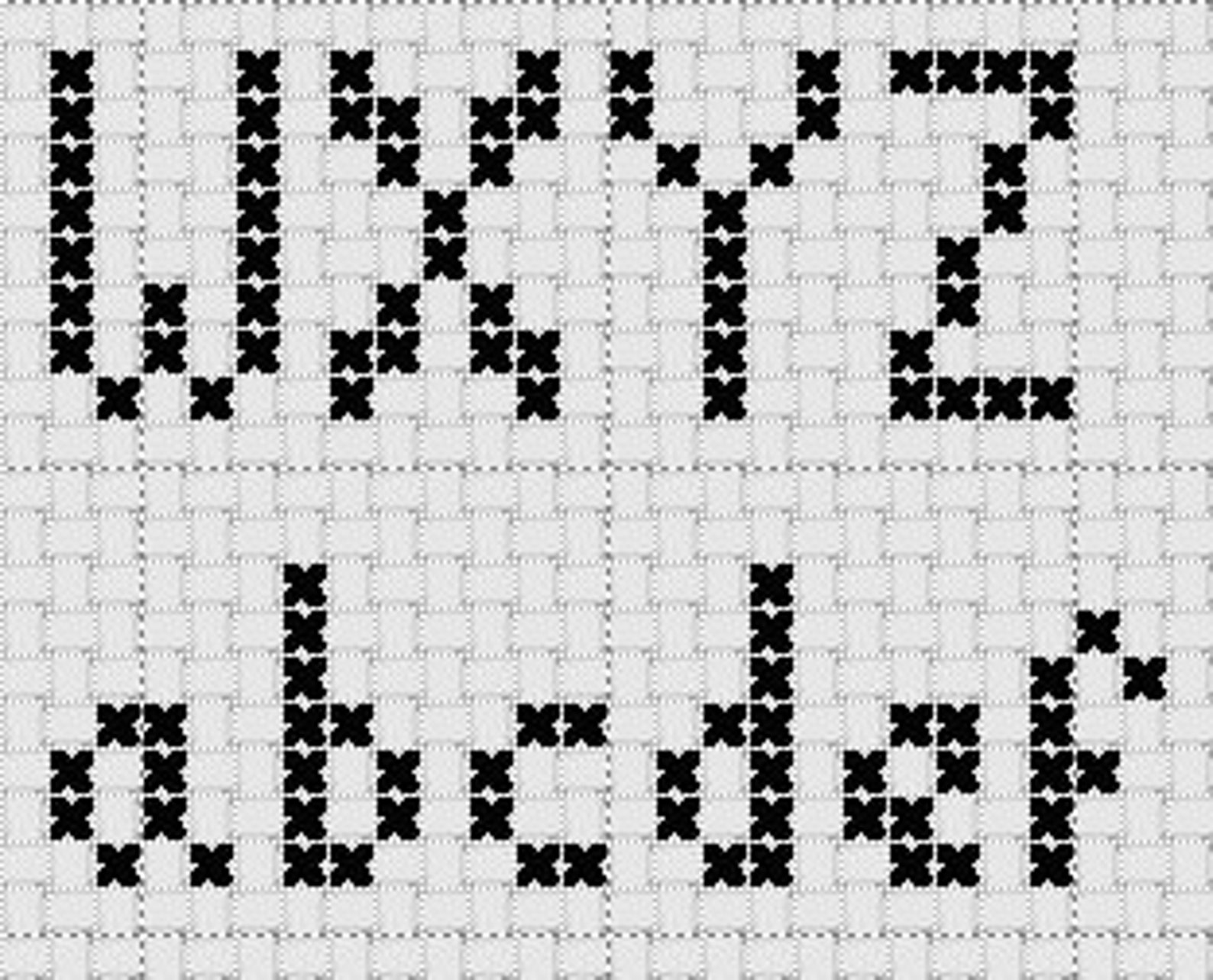 Cross Stitch Alphabets Four Complete Alphabets Etsy Canada