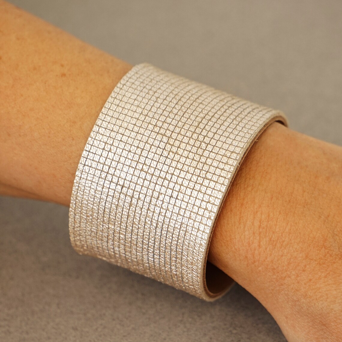 Wide Cuff Bracelet for Women Gold Leather Cuff Bracelet Etsy