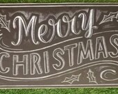 Merry Christmas Chalkboard Sign
