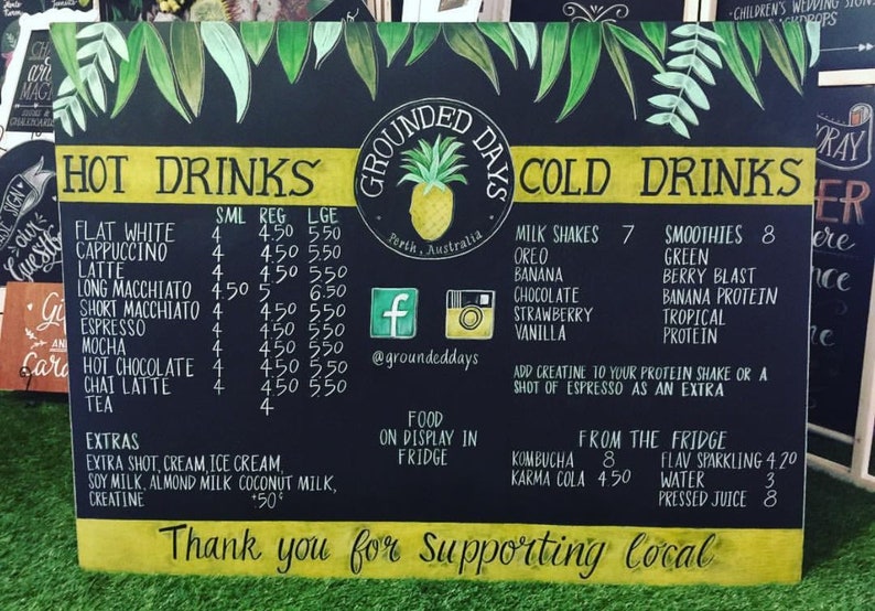 Drinks Menu Sign image 1