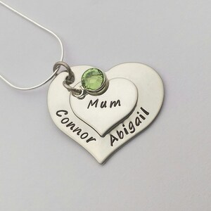 Personalised gift for mum - personalised name necklace - mum necklace - mom jewelry - heart necklace - mothers day gift - birthday gift