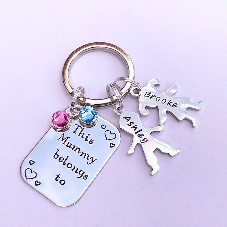 Personalised gift for mum personalised keyring for mum Etsy