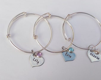 Personalised flower girl gift - childrens charm bracelet - jewellery for kids - gift for girls - kids jewellery - kids birthday gift