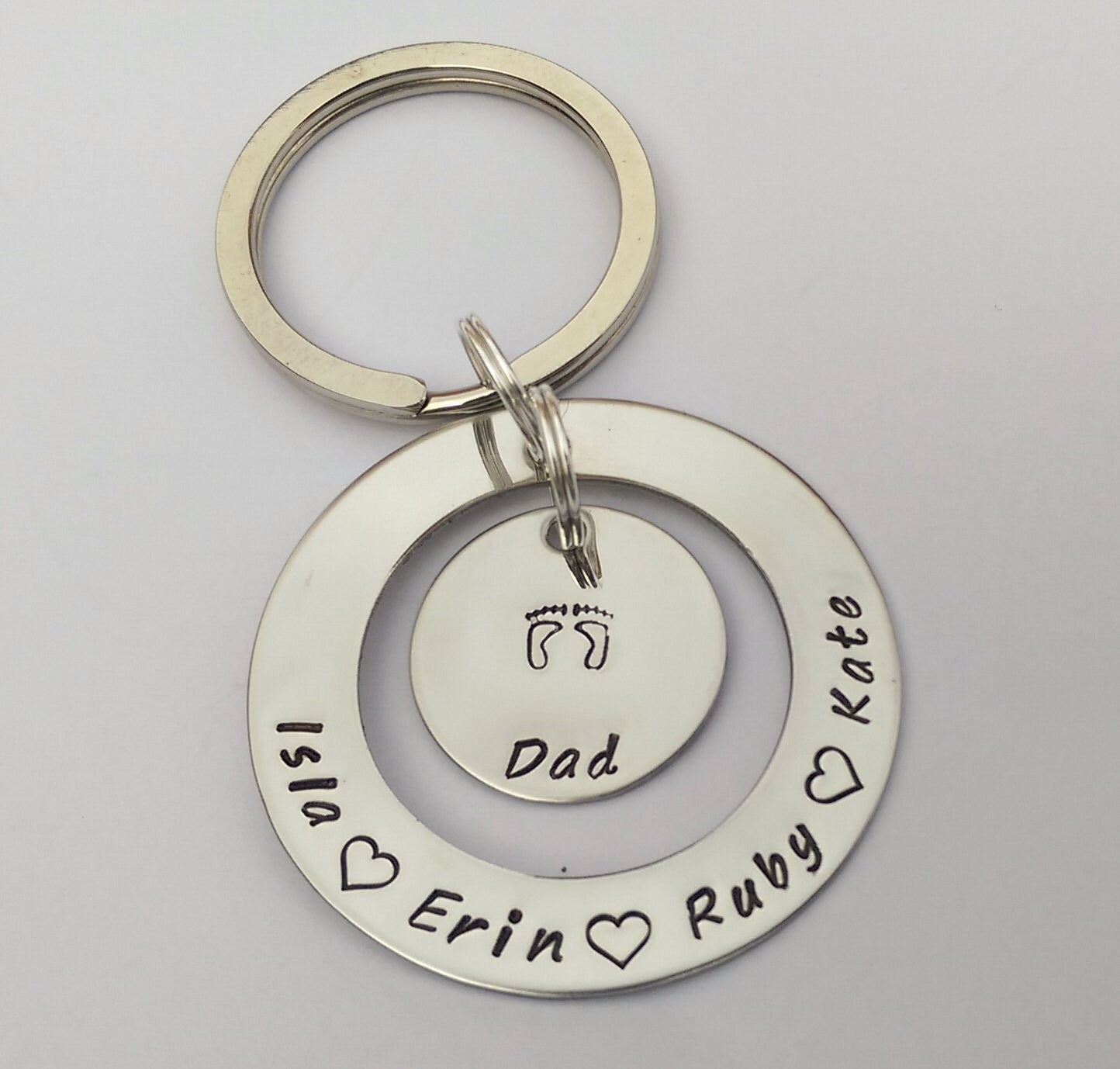 Personalised Dad Keyring Personalised Name Keyring Gift Etsy UK