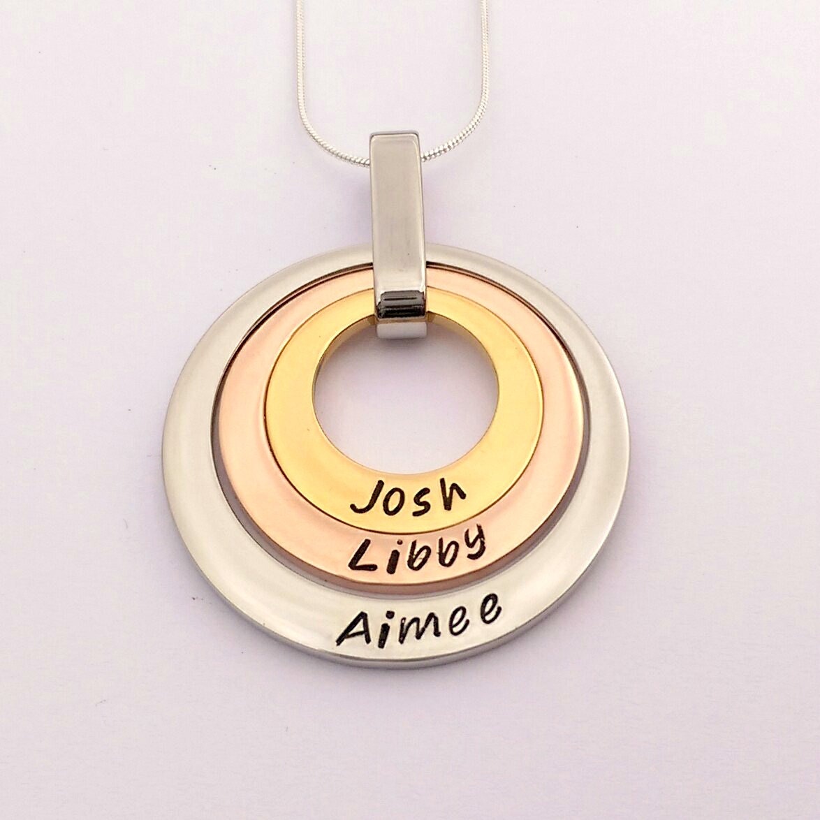 Personalised Name Necklace Personalised Silver Gold and Etsy