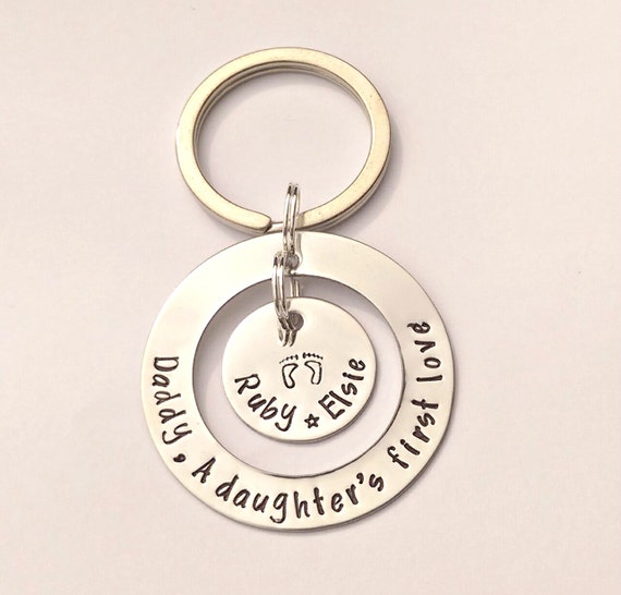 Daddy a daughter's first love sale keyring