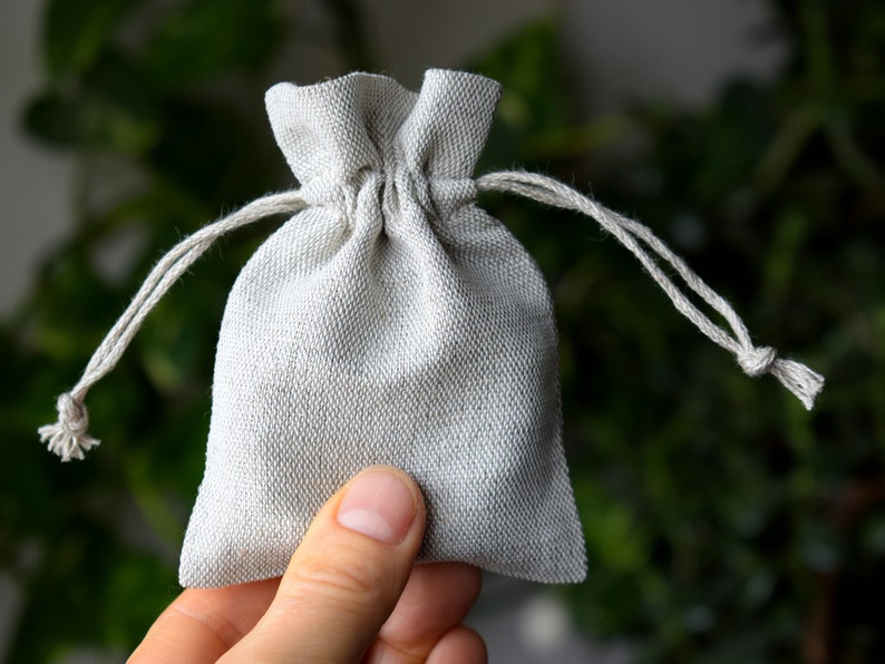 Empty linen sachet bags / Reusable lavender bags / Zero waste Etsy