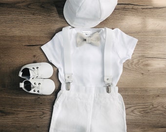 baby boy summer baptism outfit
