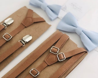 Tan easy fix clip bow tie 60s formal wedding after five