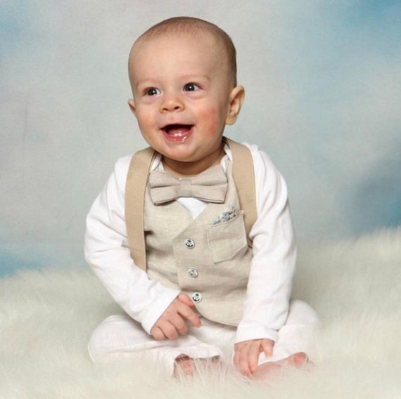 baby boy winter baptism outfit