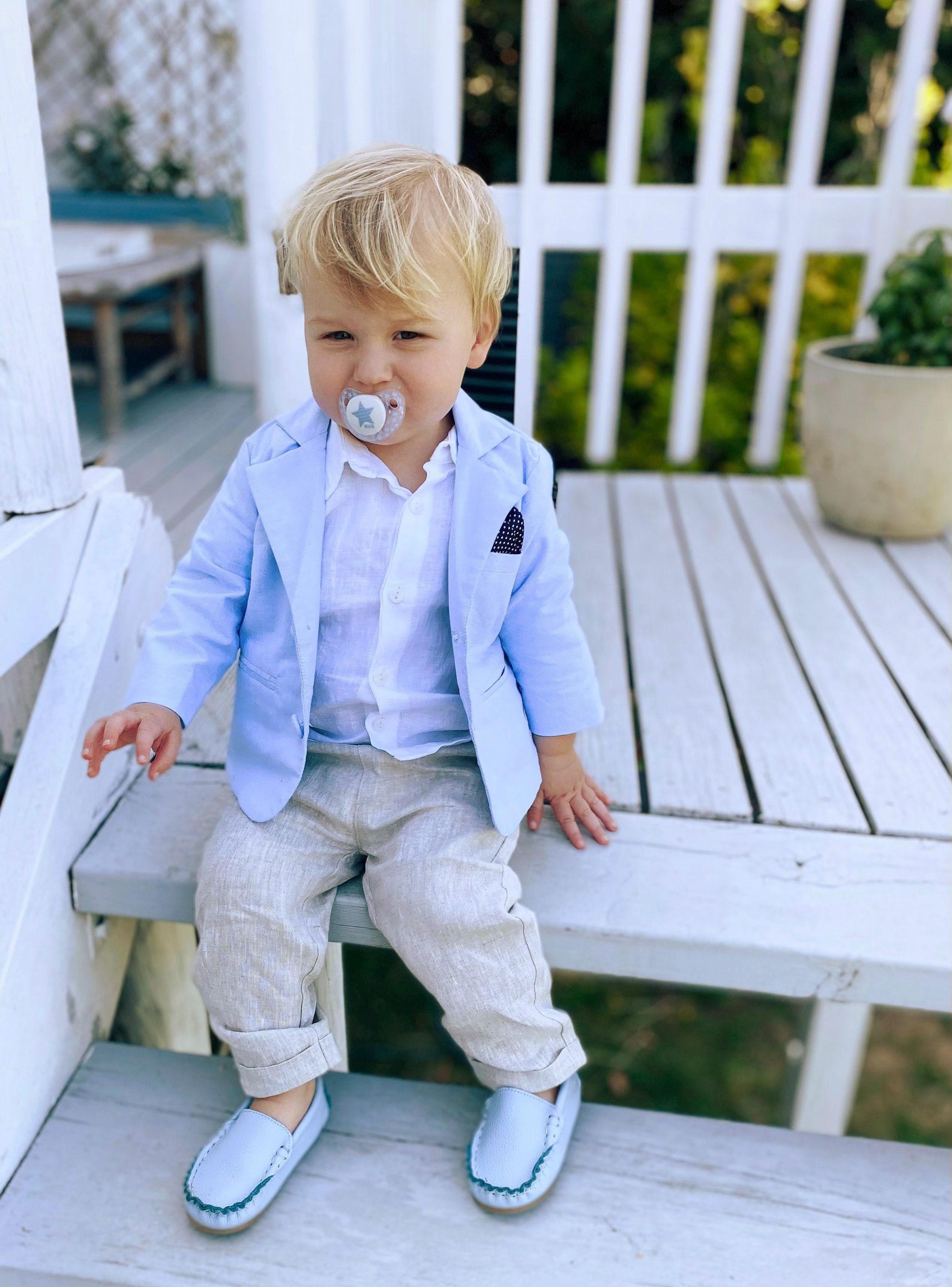 Hot pale blue baby boy clothes Outlet