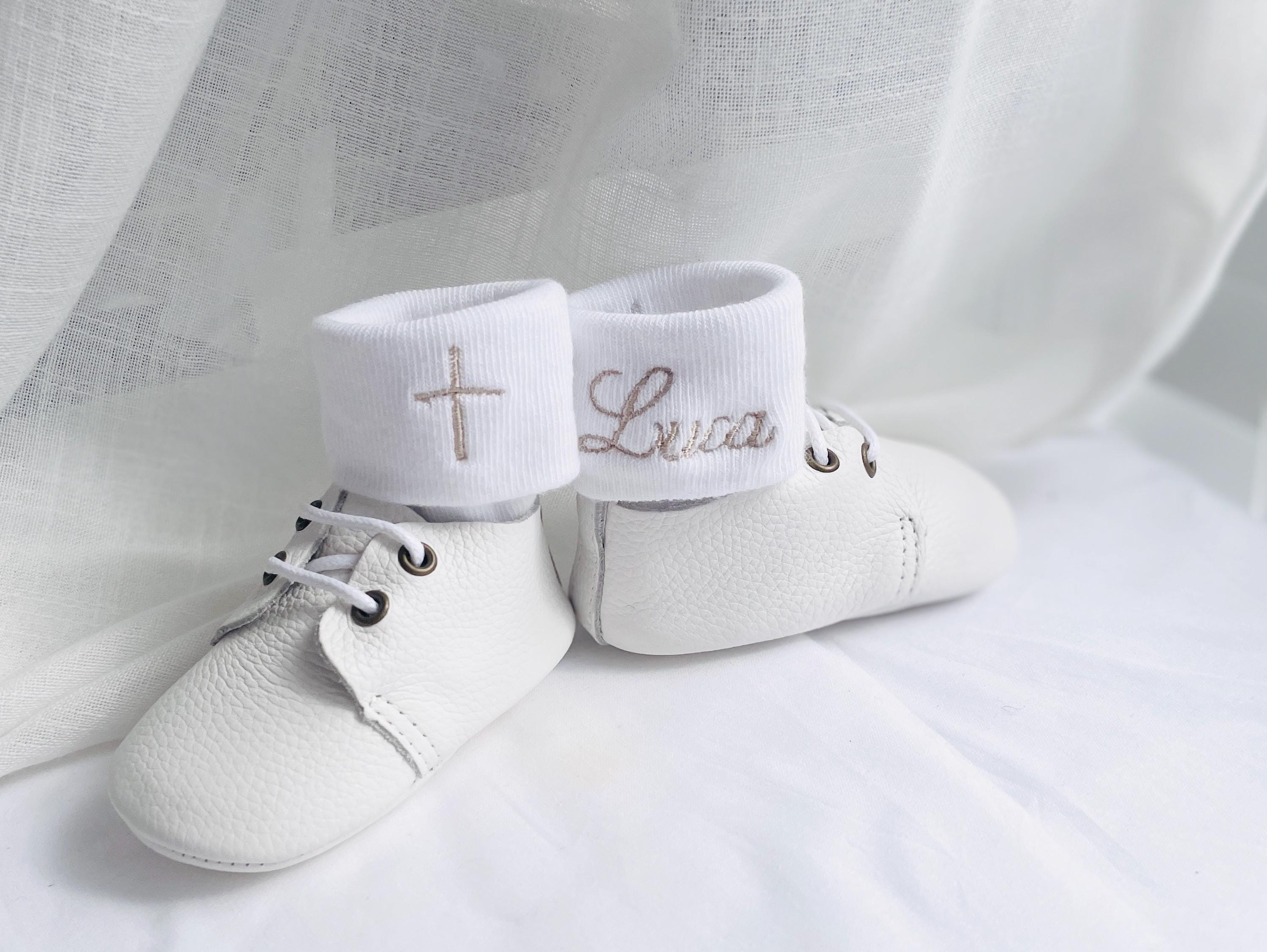 Baby boy white christening shoes outlet