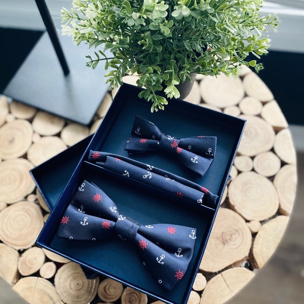 matching tie and bow tie