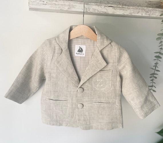 boys beige blazer
