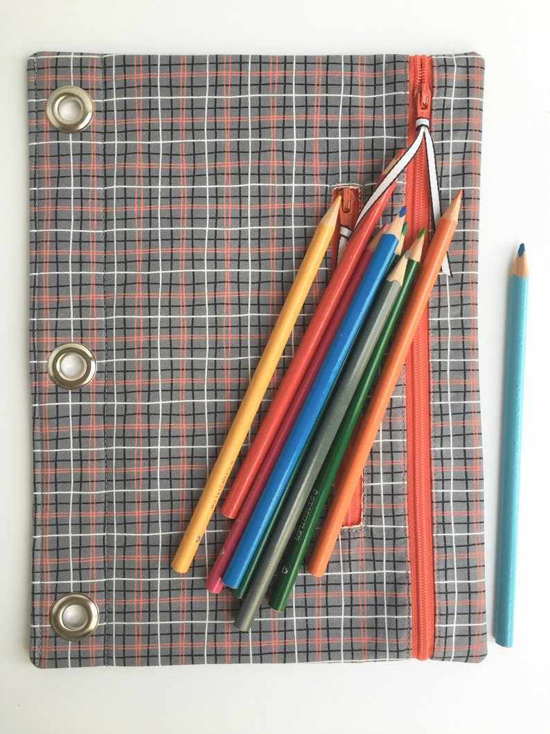 Pencil Case 3 Ring Binder Case Pencil Pouch Binder Pouch Etsy