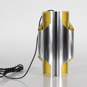 Very RARE Bent Karlby PANTRE Pendant made of aluminum with yellow lacquer by the danish Lampfactory Lyfa 1969 -  Denmark Mid-century