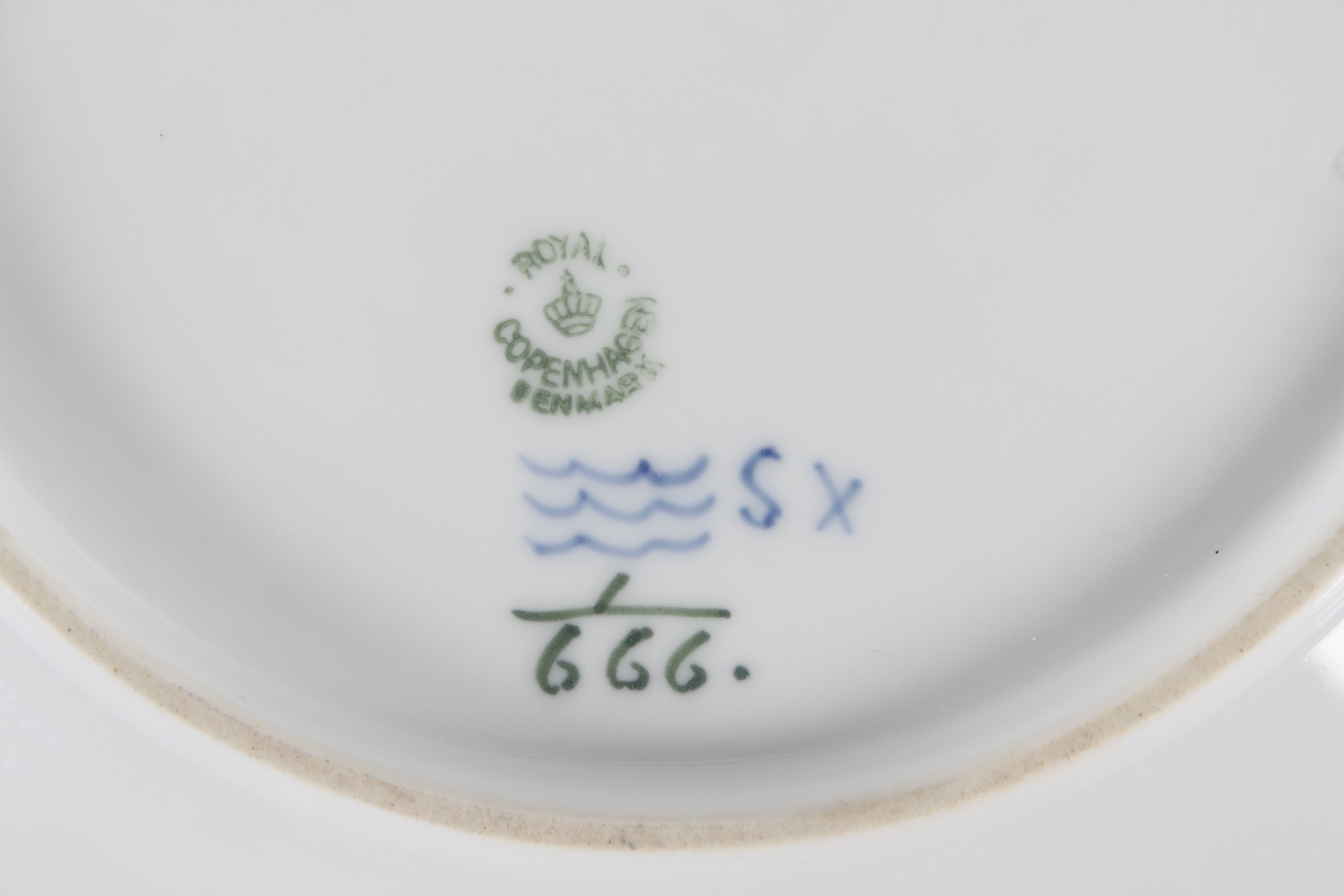 ファーニバル社ブルーデンマーク18cm中皿 6枚組