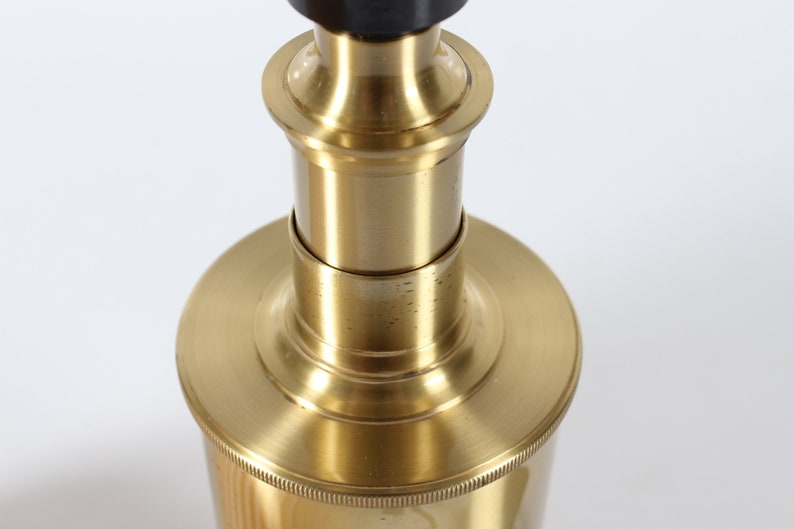 Le Klint Telescopic Table Lamp model 344 of Brass Designed by Biilmann-Petersen with Original Le Klint Lamp Shade. Made in Denmark image 8