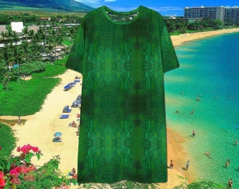 Hawai'i dress - philodendron tribal polynesia big island tee shirt surf beach ocean jungle rainforest kauai oahu maui molokai lanai niihau