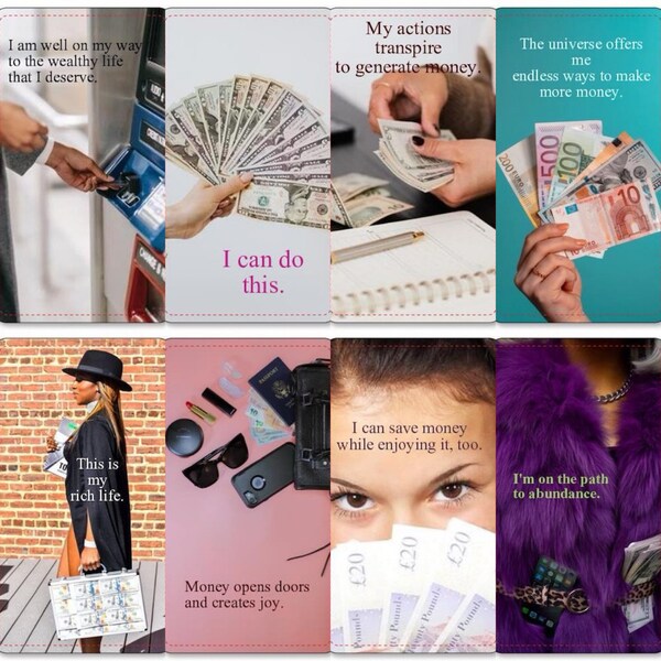 Limited edition- Used deck - Money Affirmations Oracle - 78 Cards