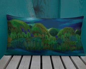 Night Mountain Pillow