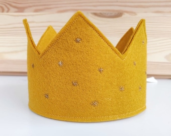 Waldorf Crown Birthday Crown Dress up Crown Hand Embroidered crown