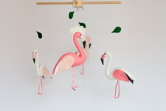 flamingo cot mobile
