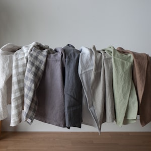 Linen kitchen gift towels, linen tea towels, gift for her, washed linen,  guest hand towel, dish towel