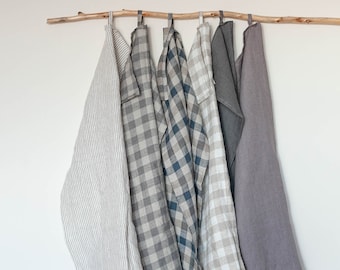 Soft European Linen Tea Towel, Stone Washed