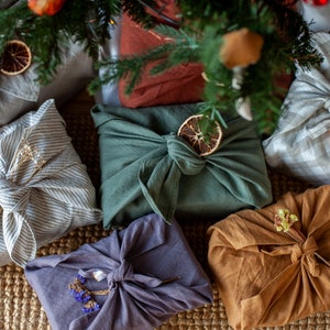 Furoshiki Geschenkverpackung: Wiederverwendbares umweltfreundliches Tuch