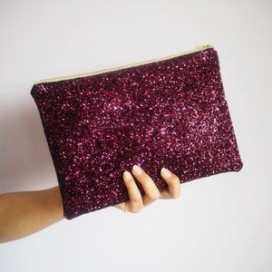 plum evening bag