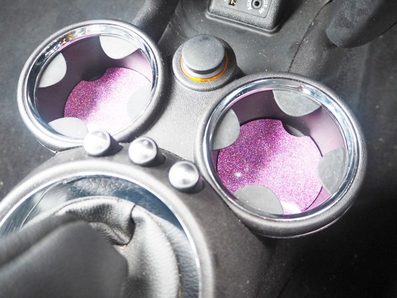 INDIVIDUAL Pink Rainbow Cup Holder Insert Sparkly Pink Car Etsy