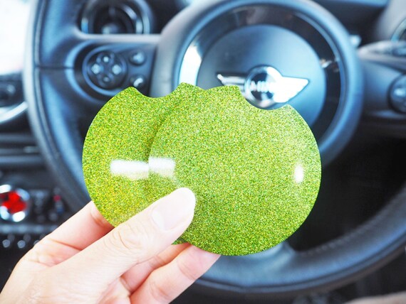 Inserti portabicchieri glitterati verdi, accessori per auto verde  scintillante, sottobicchieri per auto glitterati verde lime, regali auto  nuovi scintillanti, portabicchieri auto, -  Italia